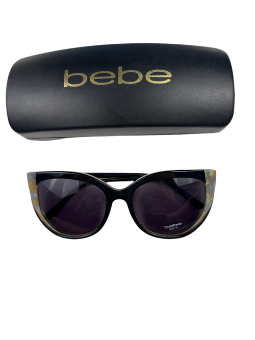 Bebe Cat Eye Sunglasses – Black with Tortoise Detail (Like New)