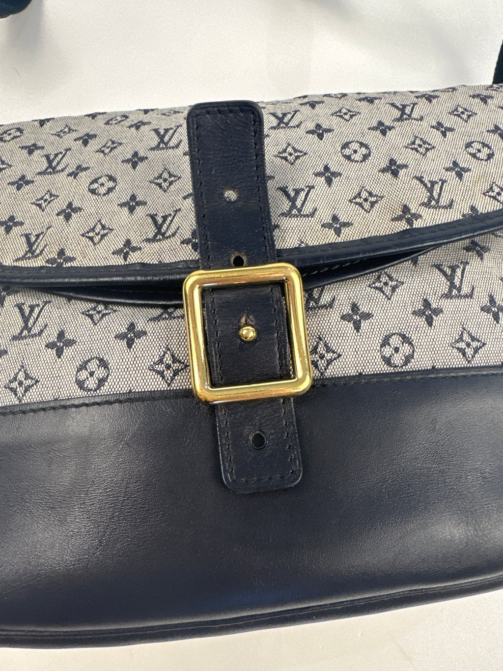 LOUIS VUITTON Monogram Mini Belanger Shoulder Bag Blue