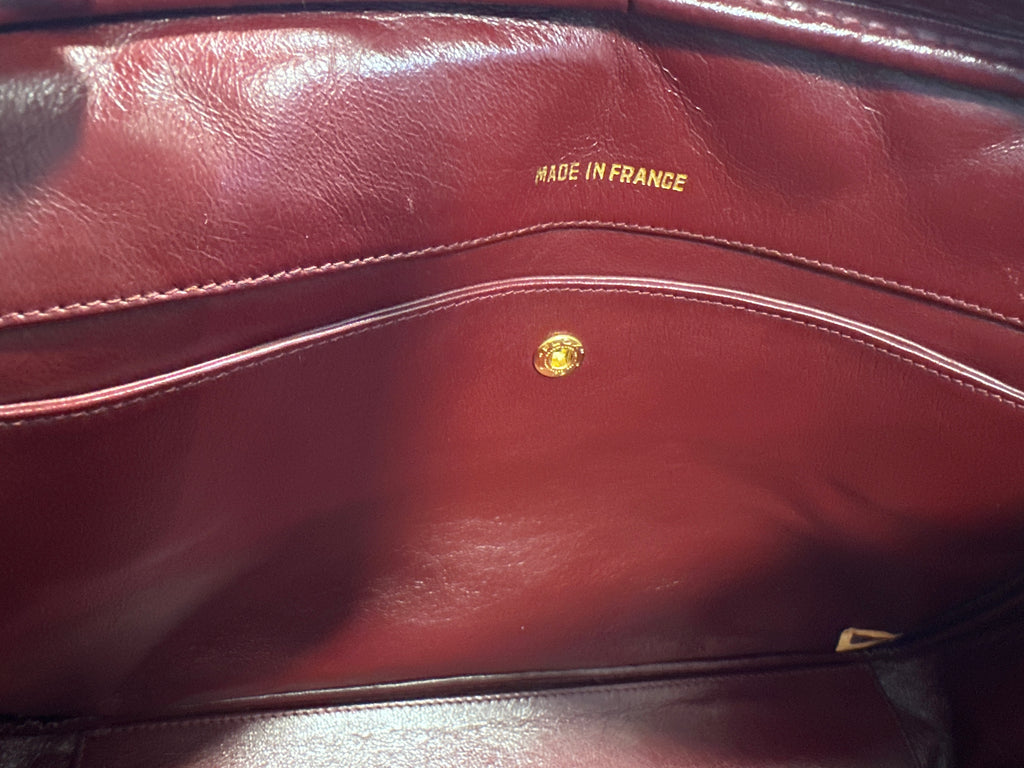 Chanel Vintage Lambskin Chain Camera Bag with COA, dust bag and card