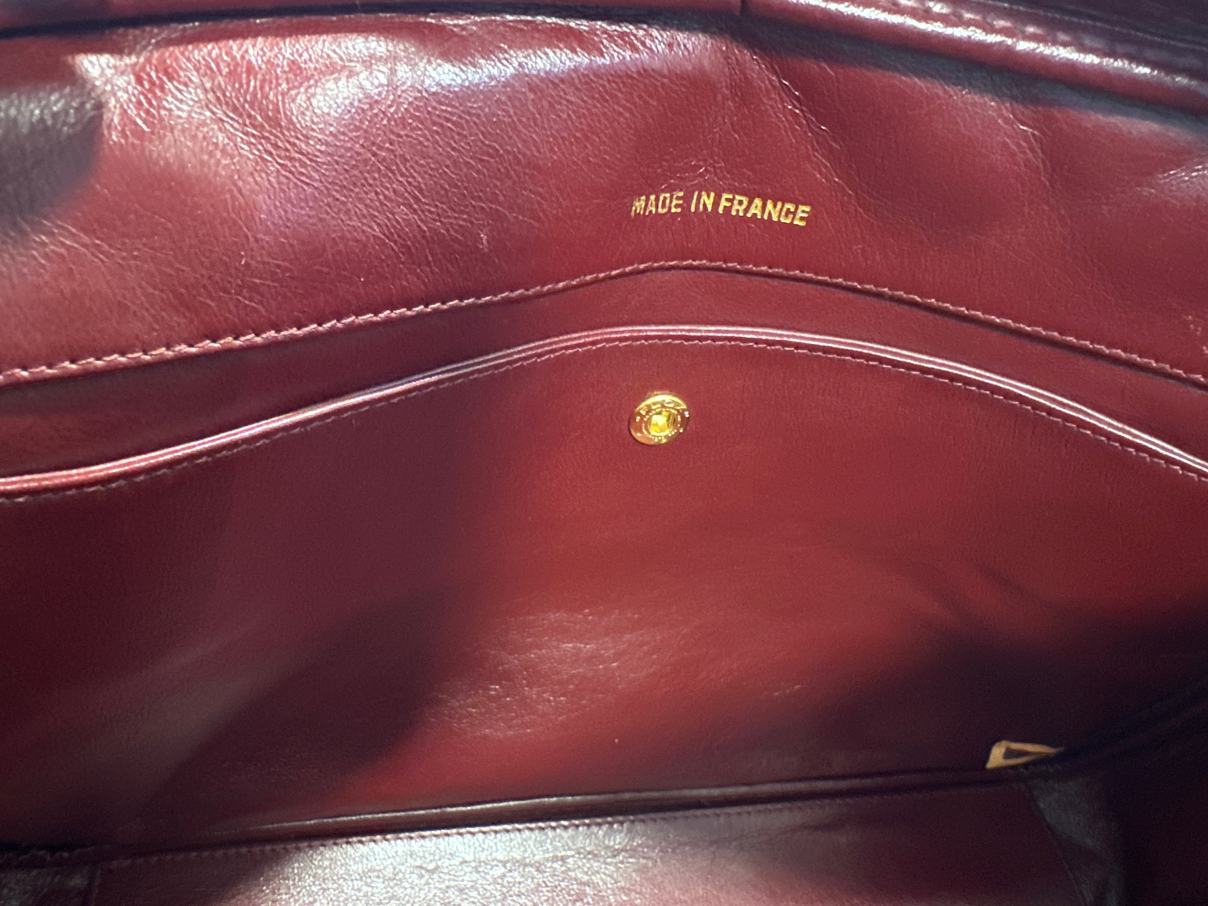 Chanel Vintage Lambskin Chain Camera Bag with COA, dust bag and card