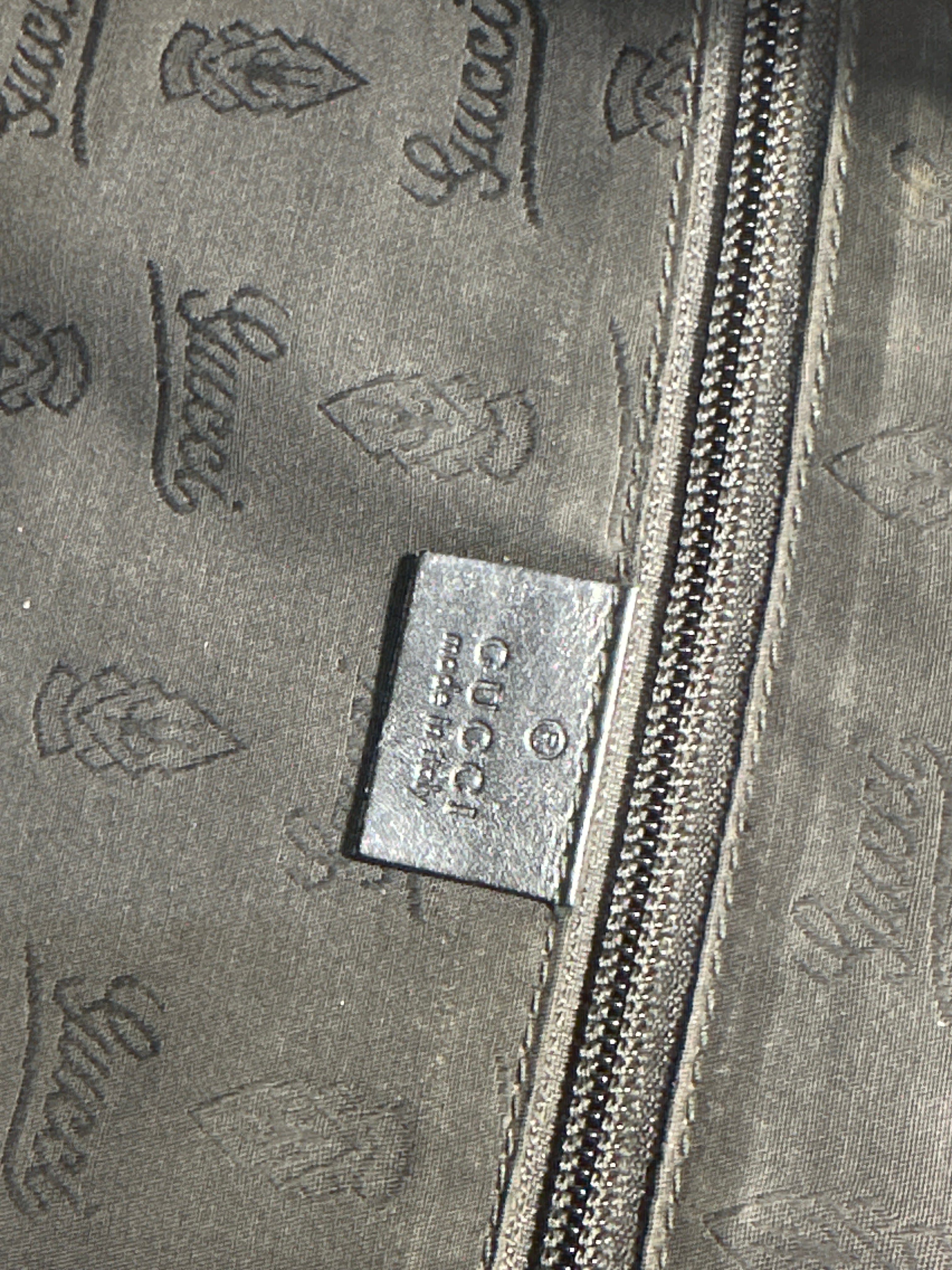 Gucci Embossed GG Briefcase Black PVC business Laptop bag