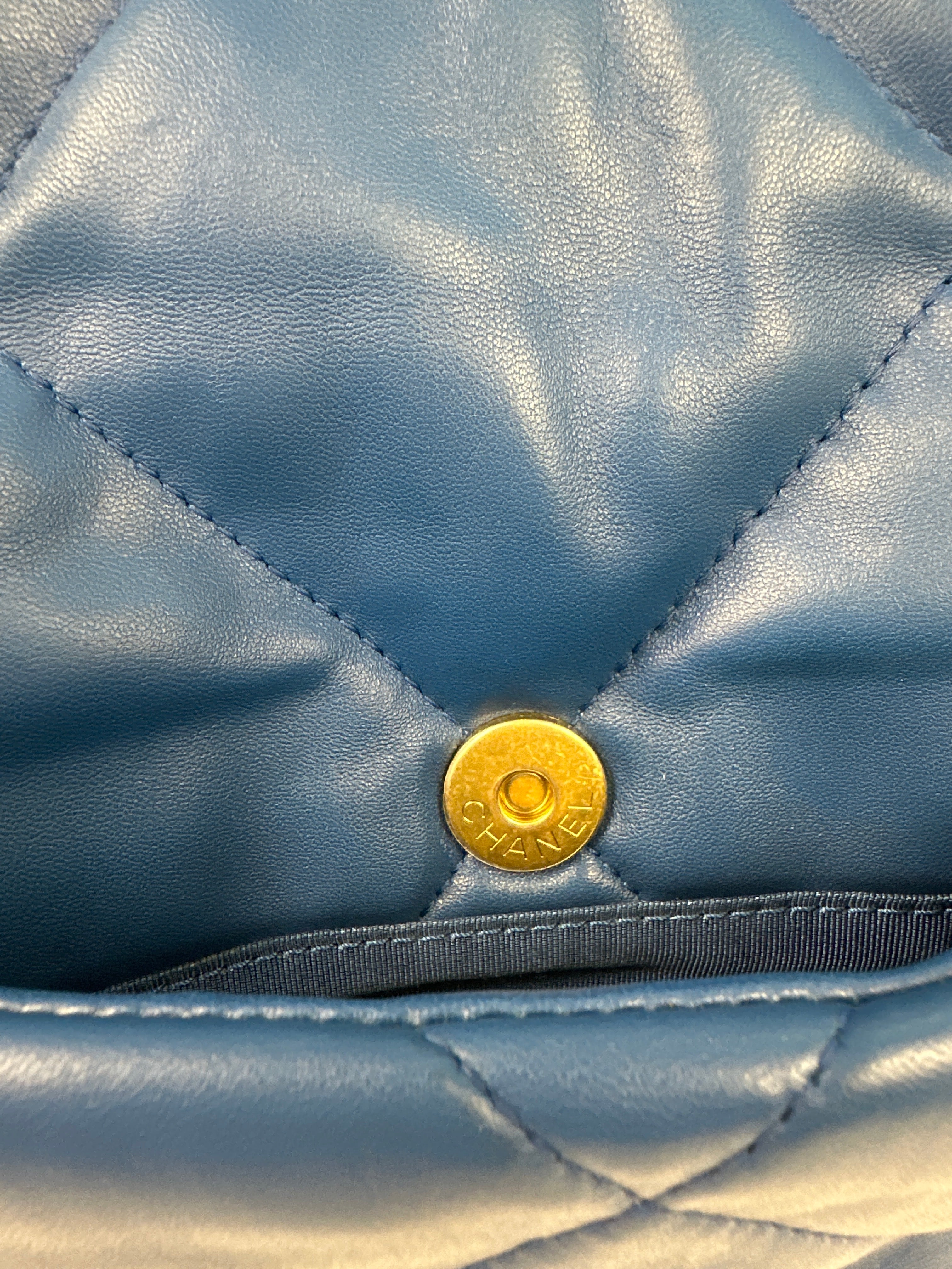 Chanel 19 Flap Bag Quilted Leather Large COA