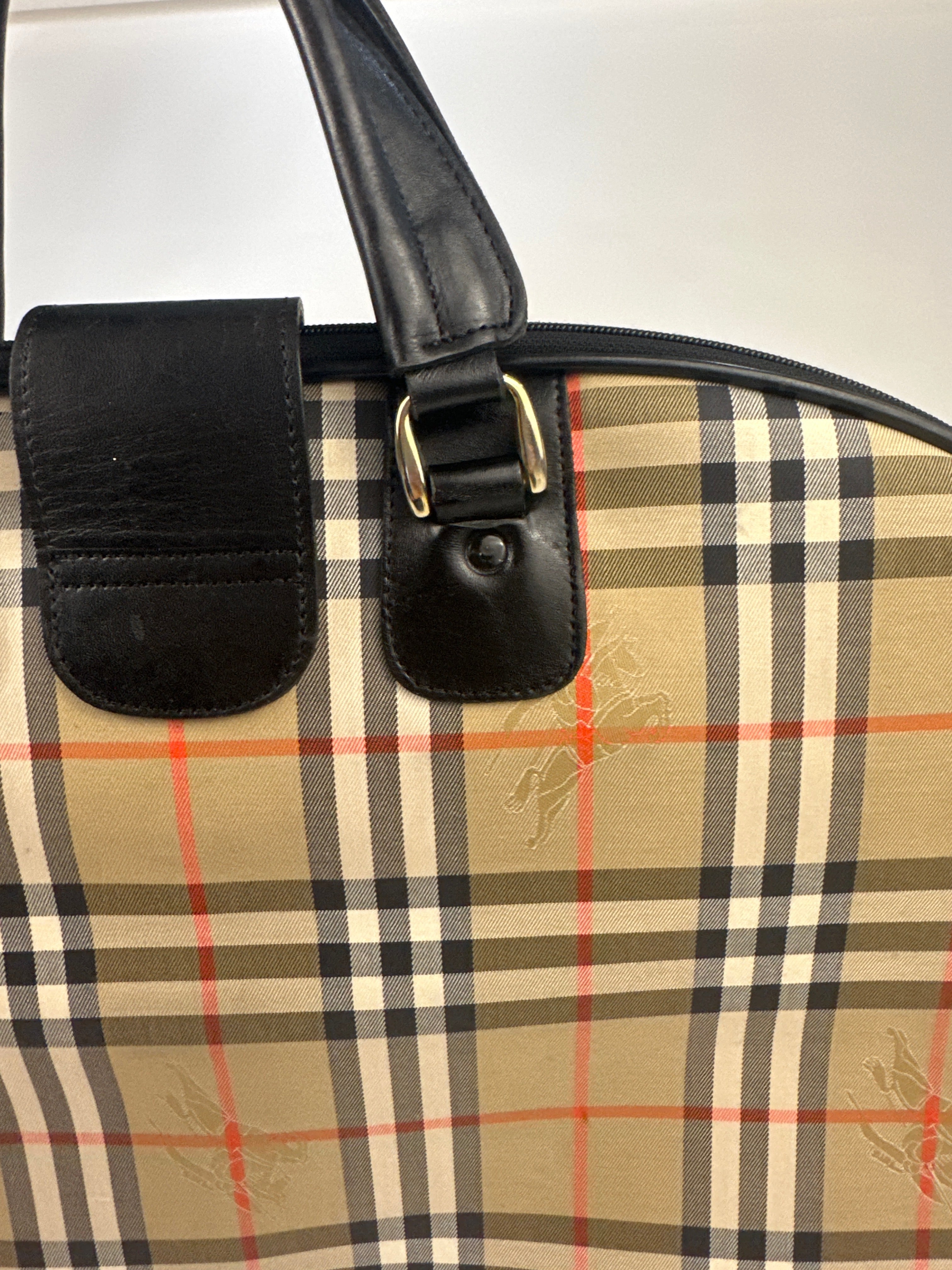 Burberry Nova Check Canvas Garment Bag