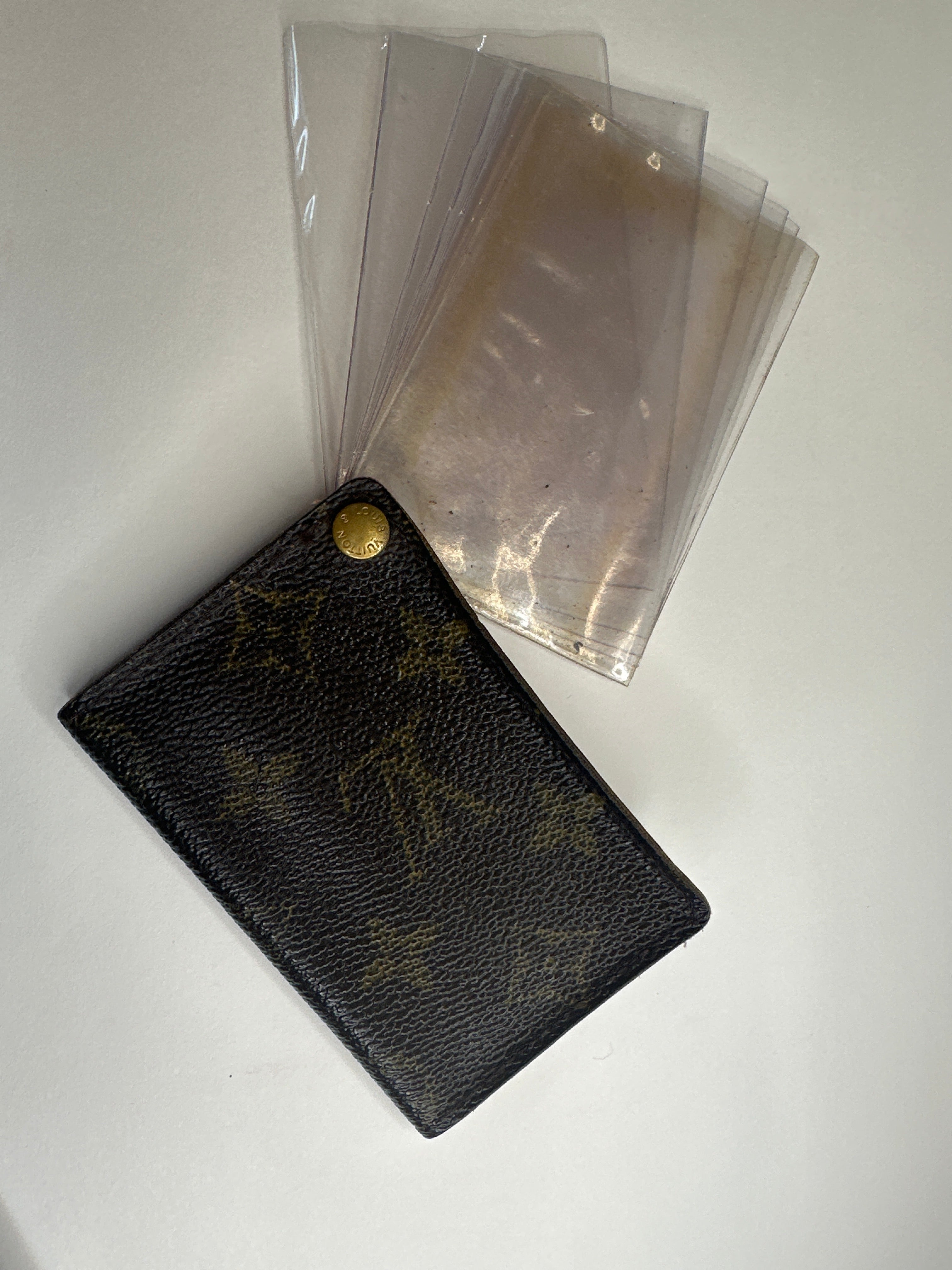 Vintage Louis Vuitton Porte Cartes Credit Pression Card Hold Case Monogram