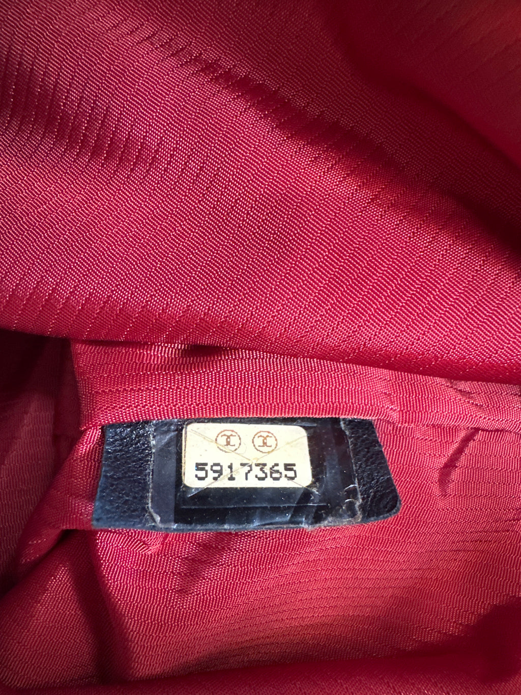 Chanel Black/White Quilted Print Nylon Travel Line Drawstring Pouch