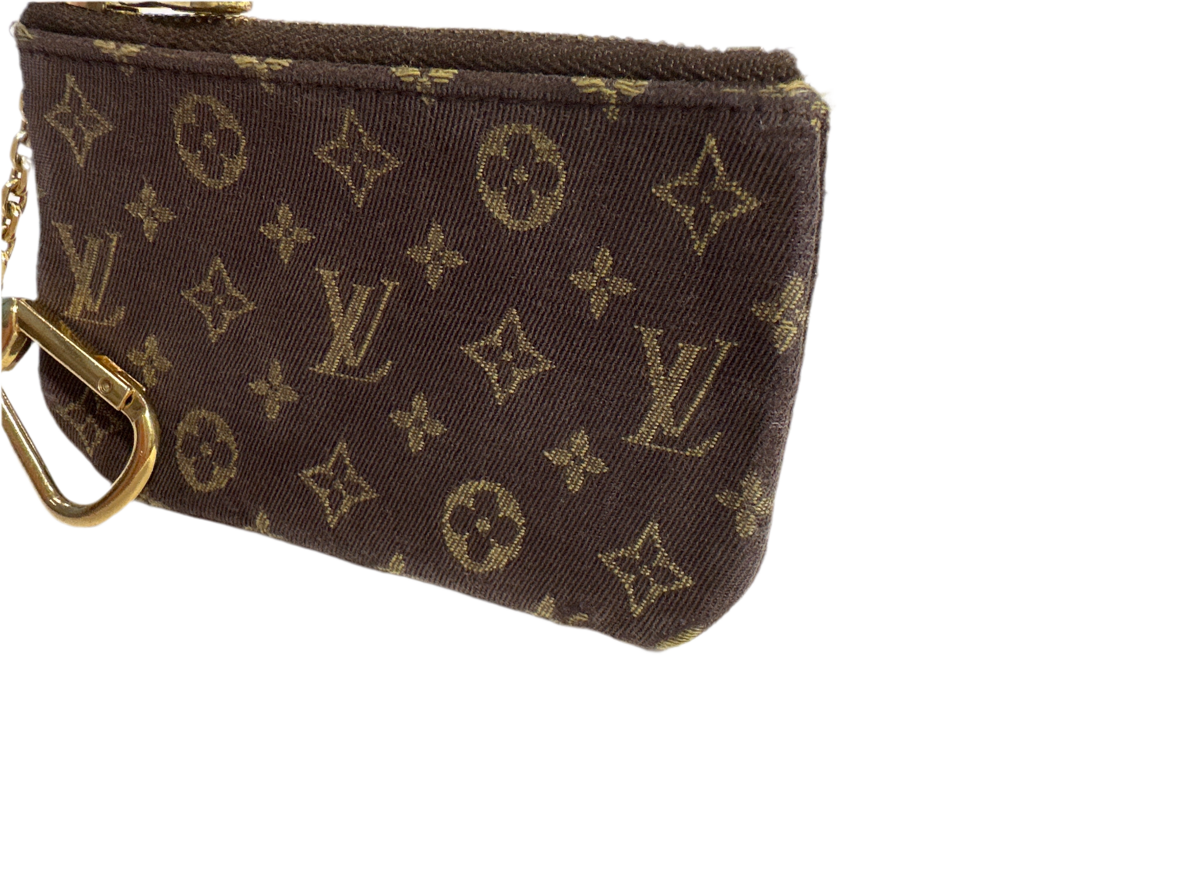 Louis Vuitton Vintage Mini Lin Monogram Key Cles Chain Pouch
