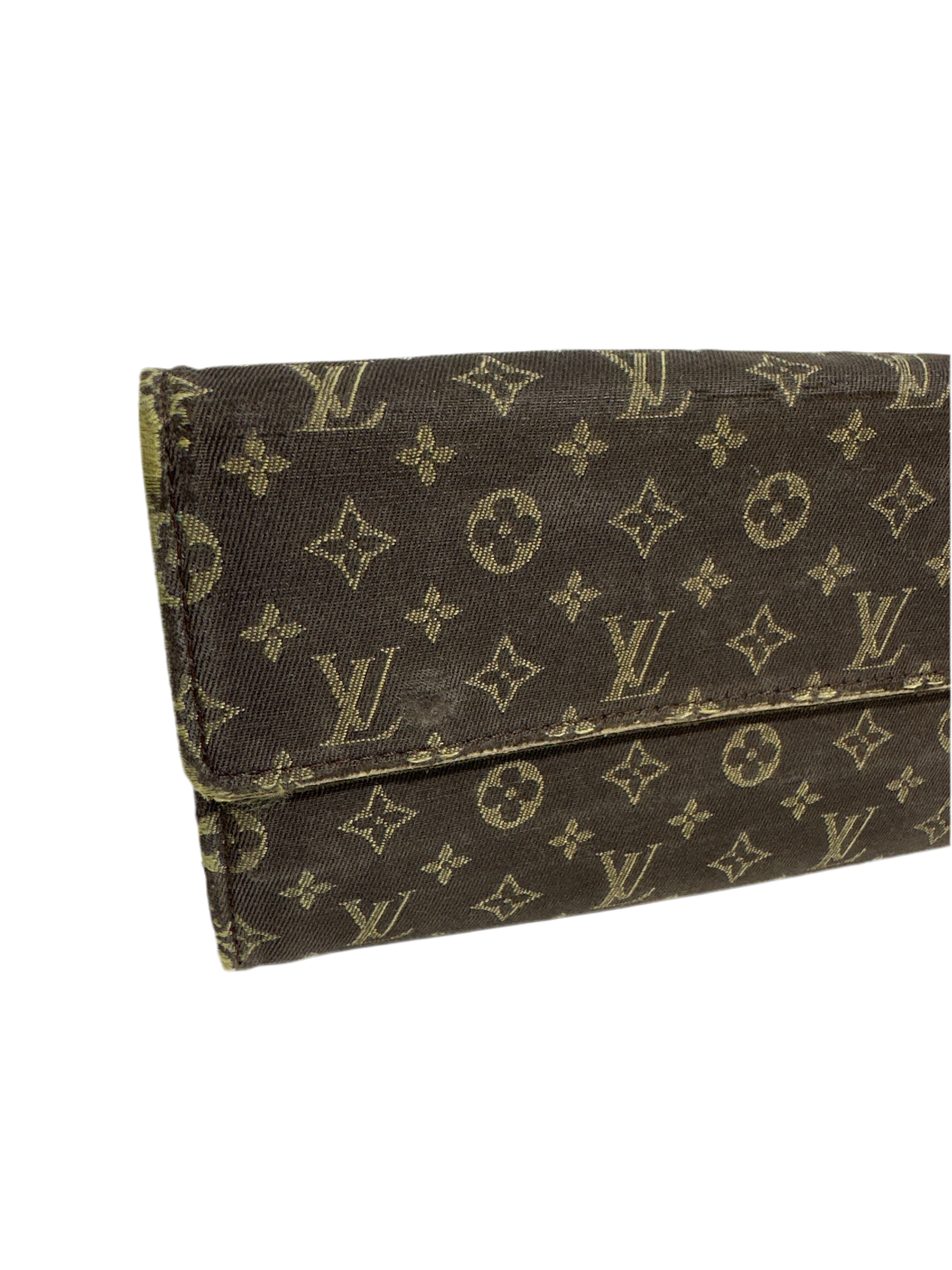 Vintage Louis Vuitton mini lin porte sarah long wallet