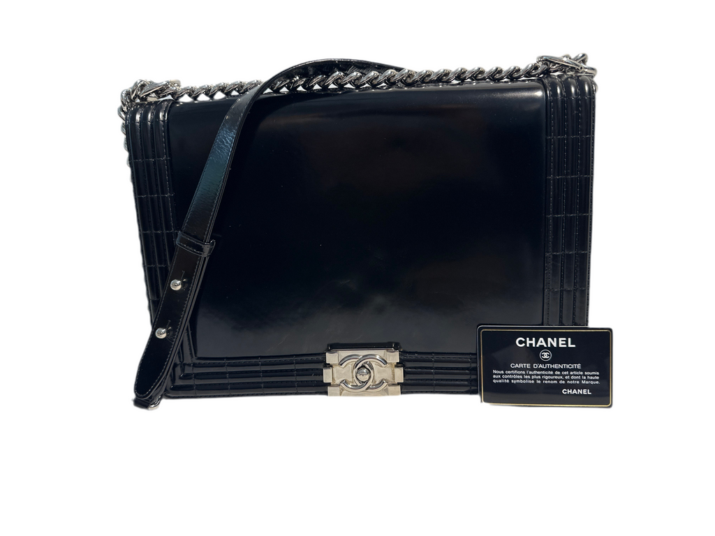 Chanel Reverso Boy Flap Bag Glazed Calfskin Large