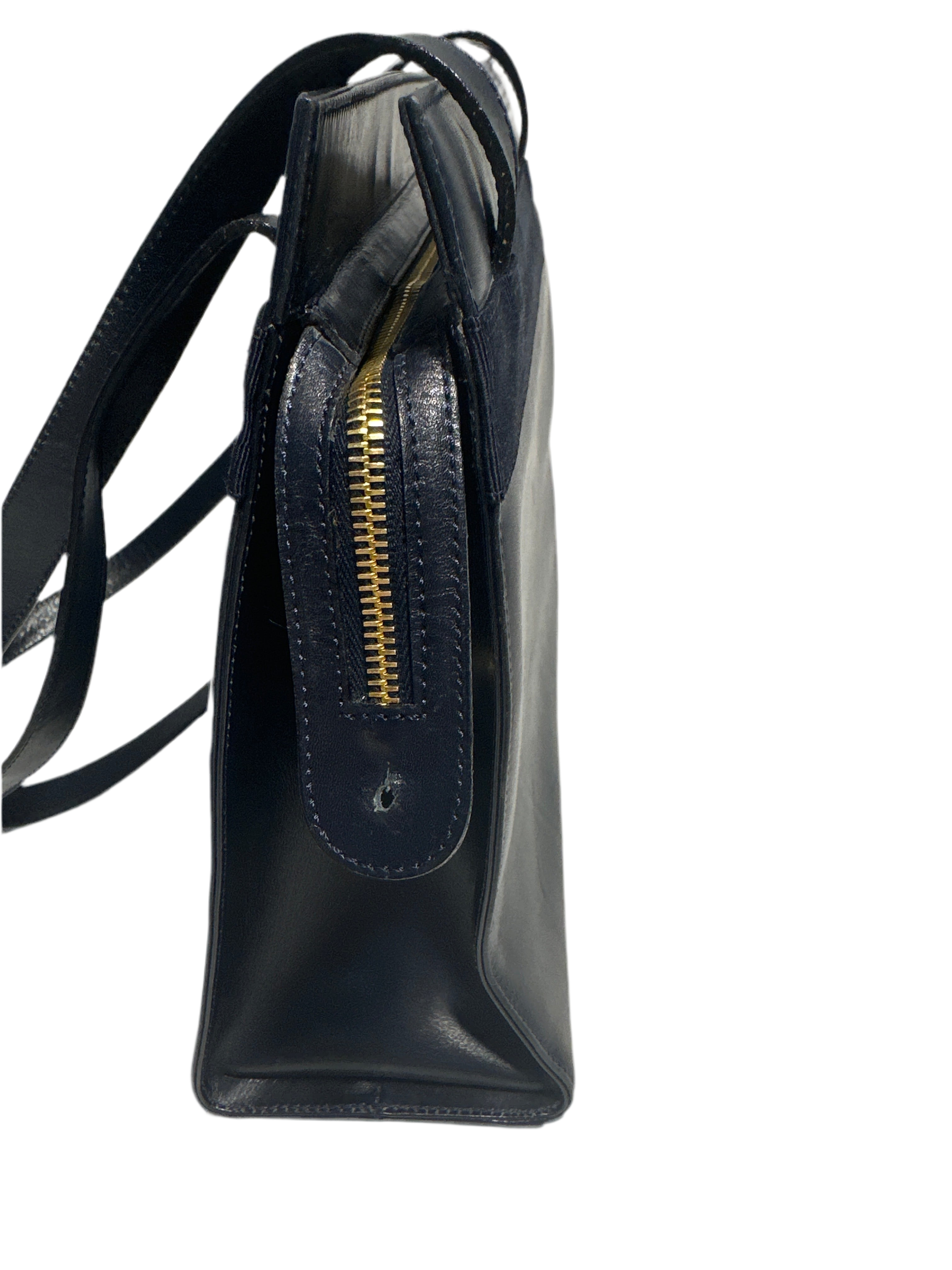 Vintage Salvatore Ferragamo Navy Blue Vala Purse