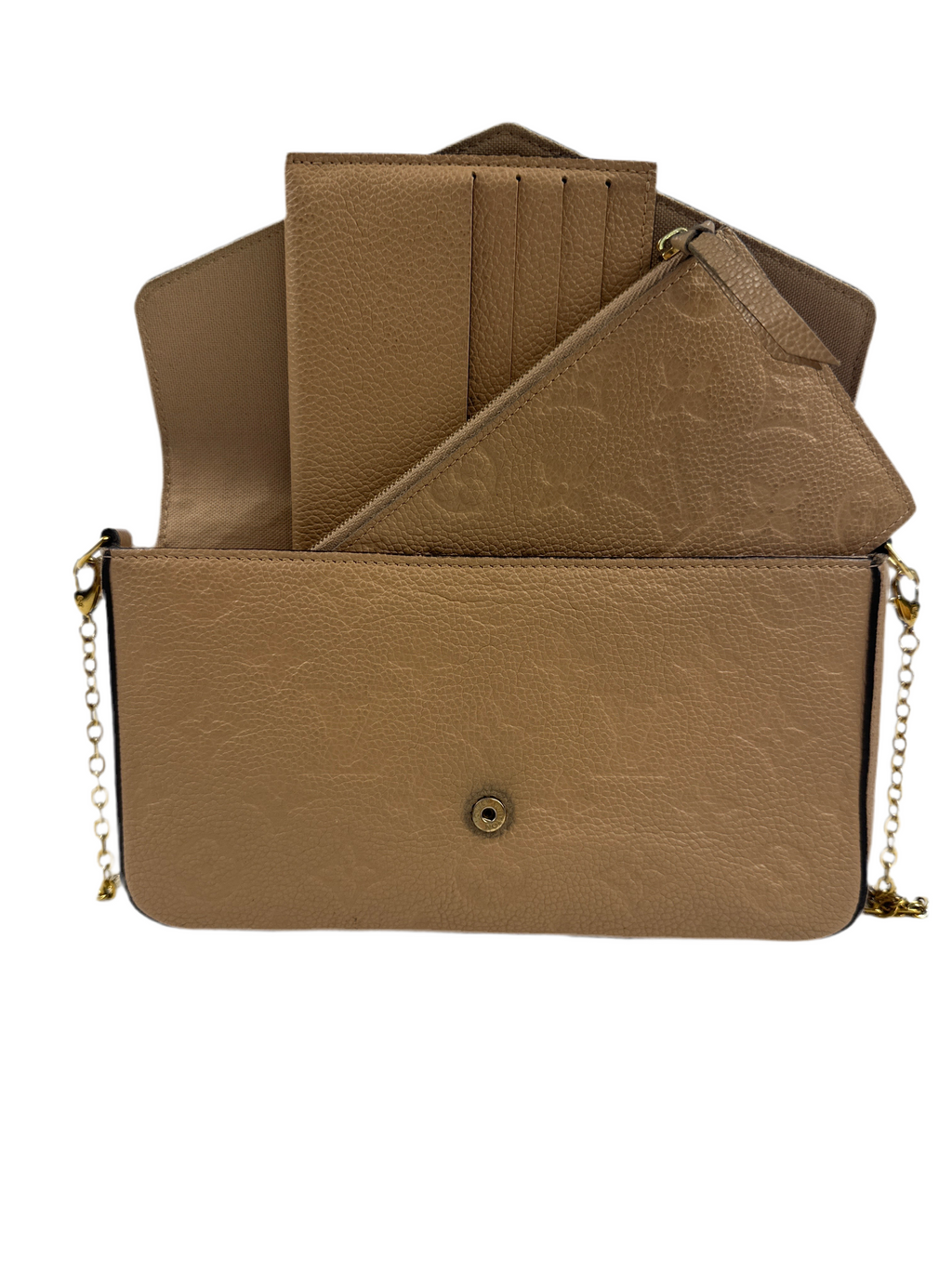 Louis Vuitton Pochette Félicie Monogram Empreinte Leather- Turtle Dove