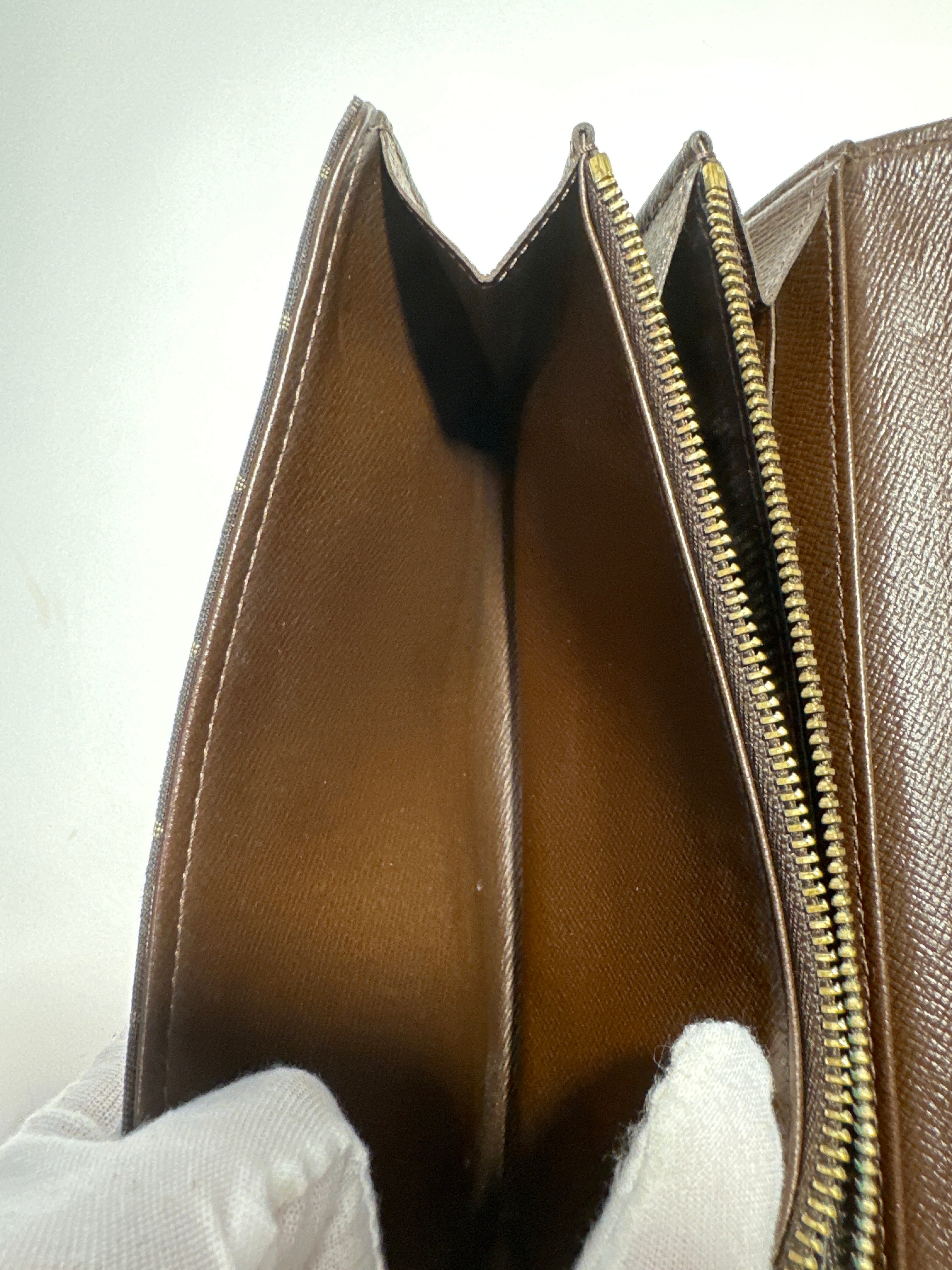 Vintage Louis Vuitton mini lin porte sarah long wallet