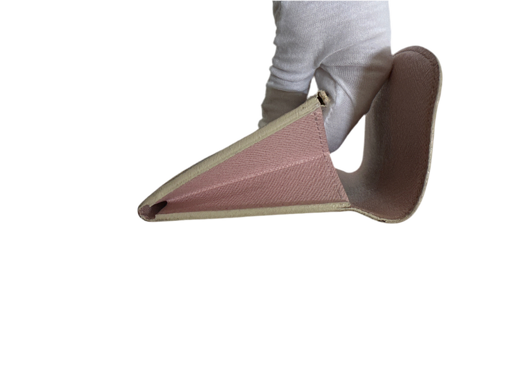 LOUIS VUITTON Emilie Damier Azur Wallet Rose Ballerine