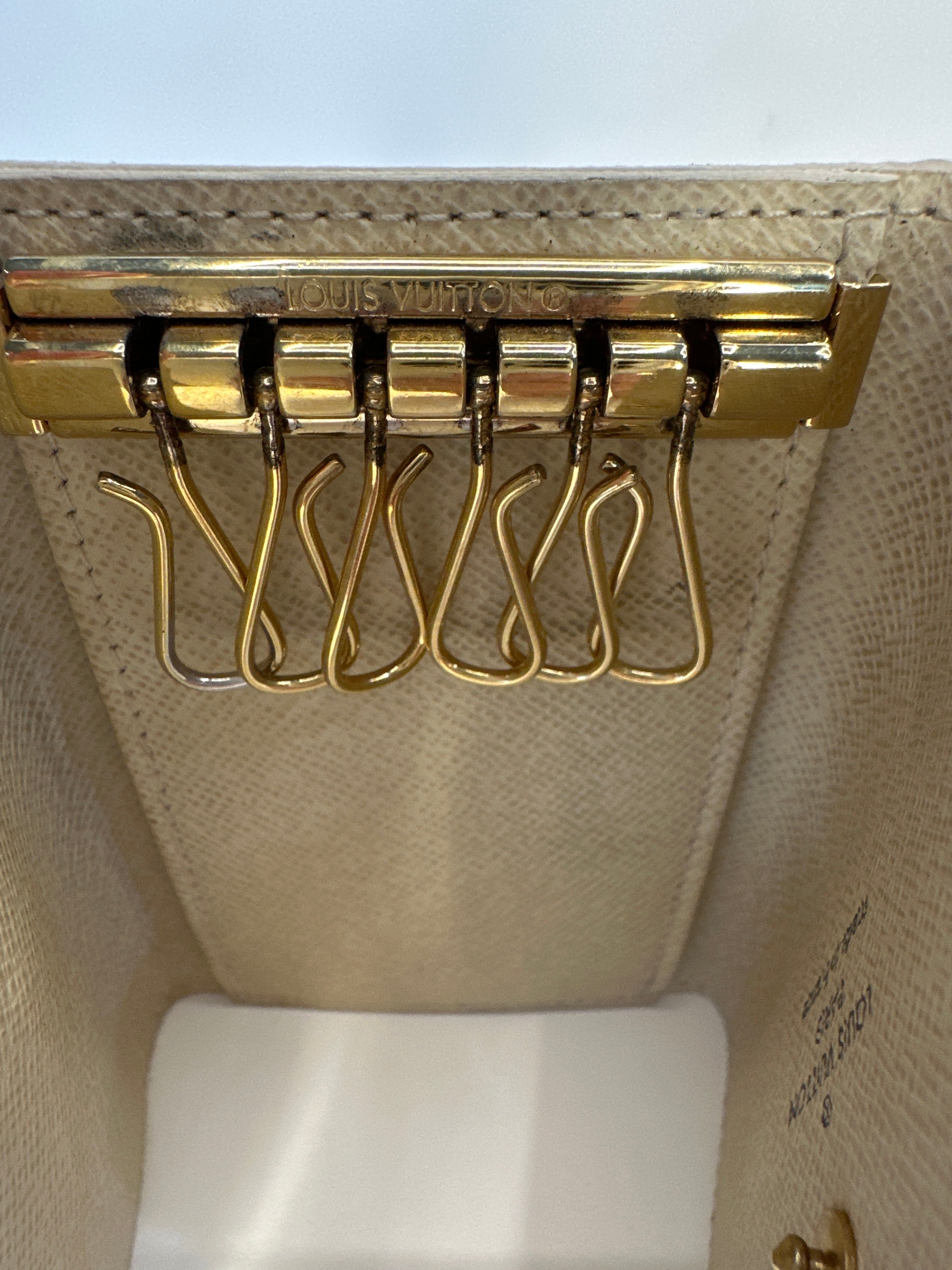 Louis Vuitton Damier Azur 6 Ring Key Case