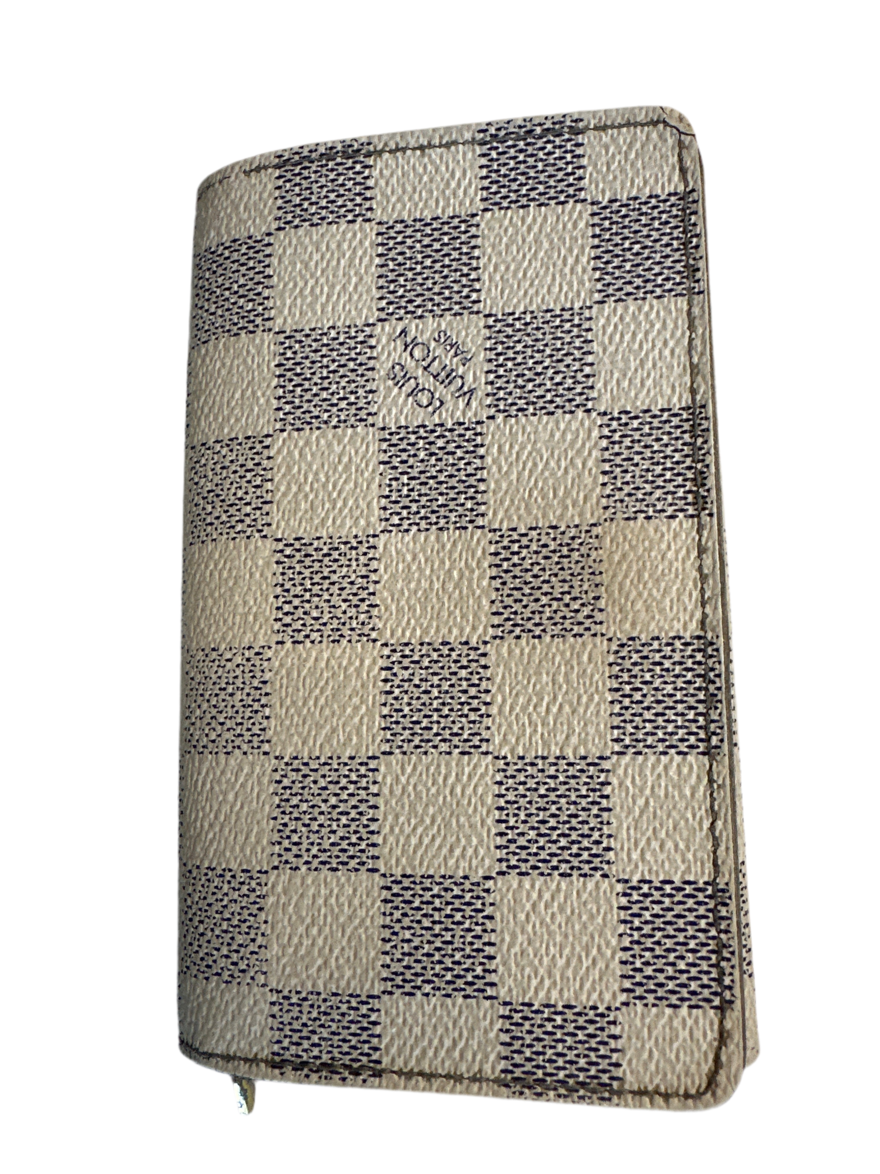 Vintage Louis Vuitton Portefeuille Tresor Damier Azur Canvas Bifold Wallet