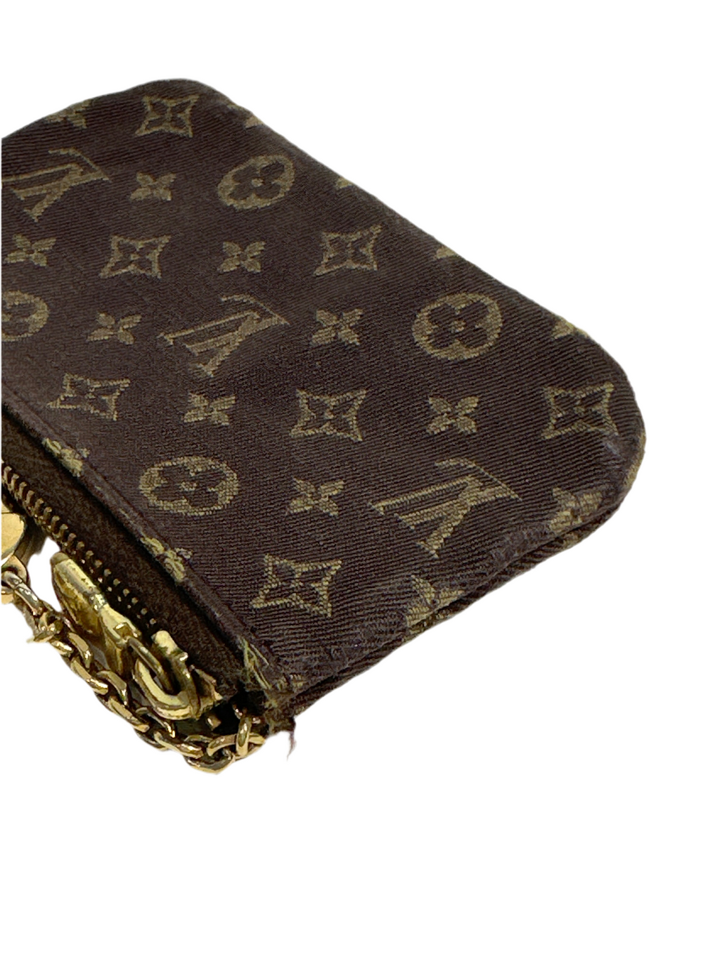 Louis Vuitton Vintage Mini Lin Monogram Key Cles Chain Pouch