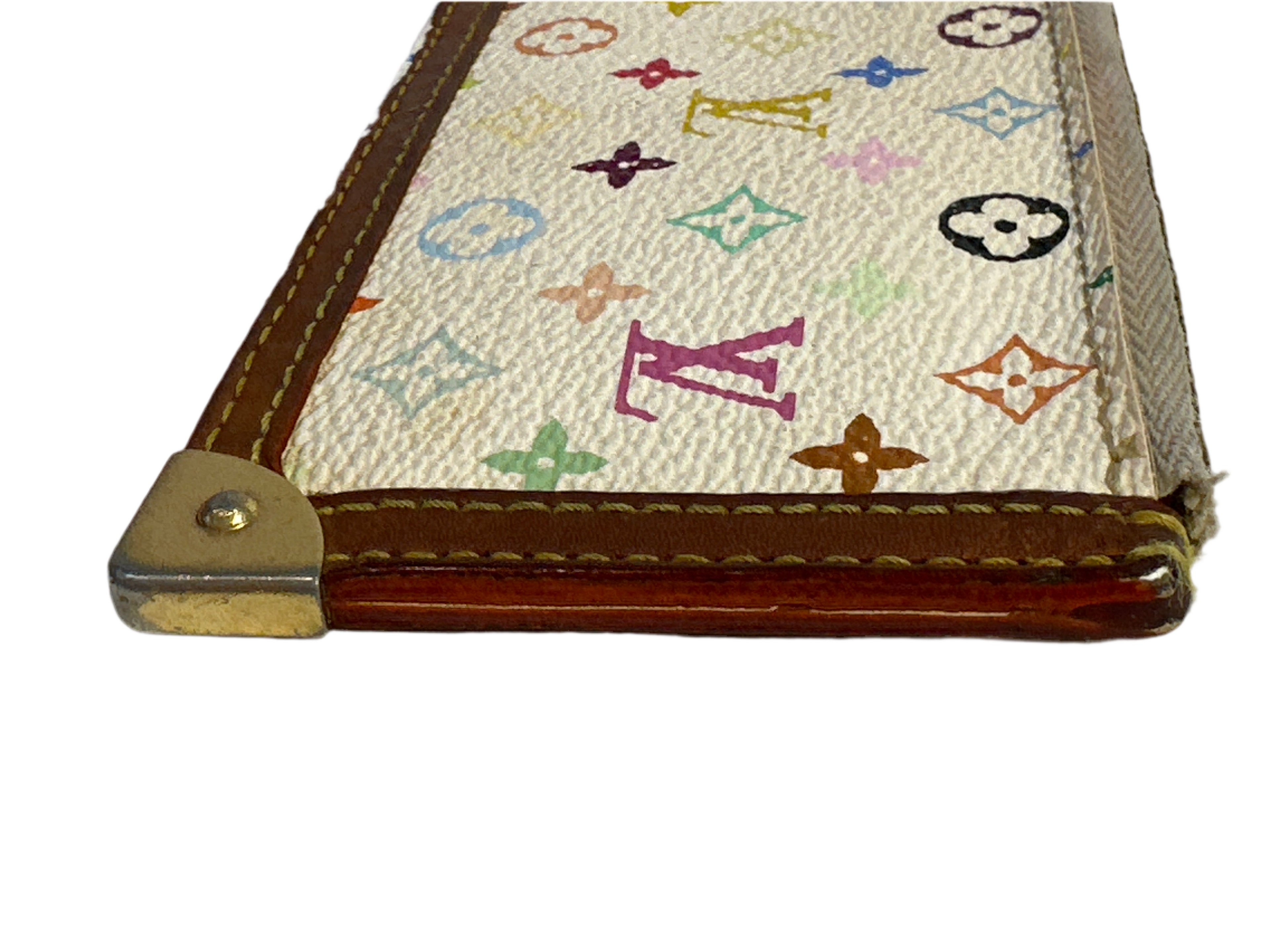 Vintage LOUIS VUITTON Limited Edition Monogram Multicolor pochette Cles/pouch