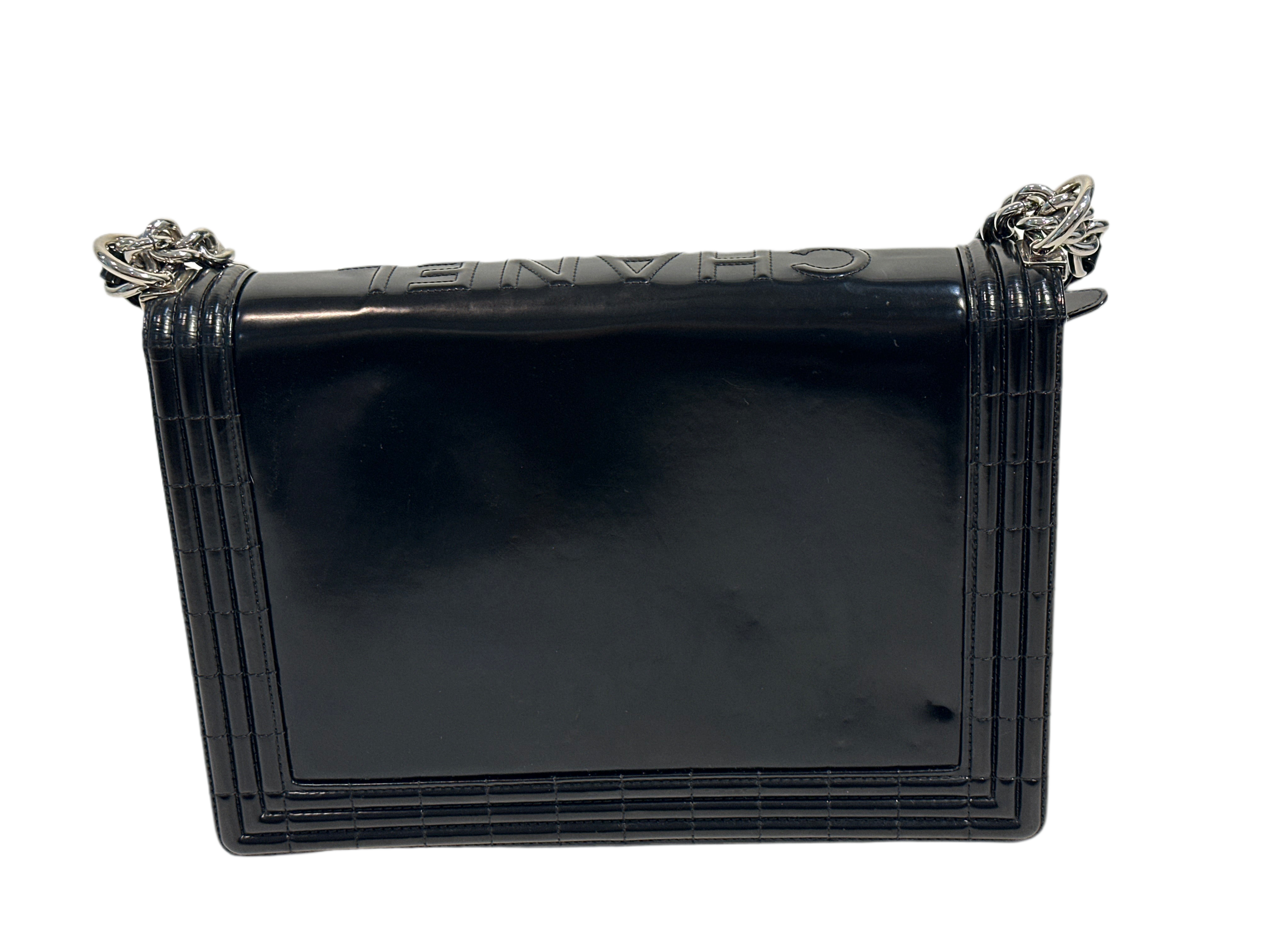 Chanel Reverso Boy Flap Bag Glazed Calfskin Large