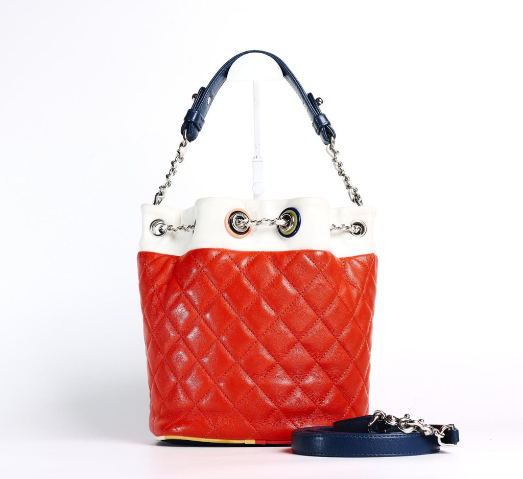 Chanel Cuba Color Chain Bucket Bag with COA