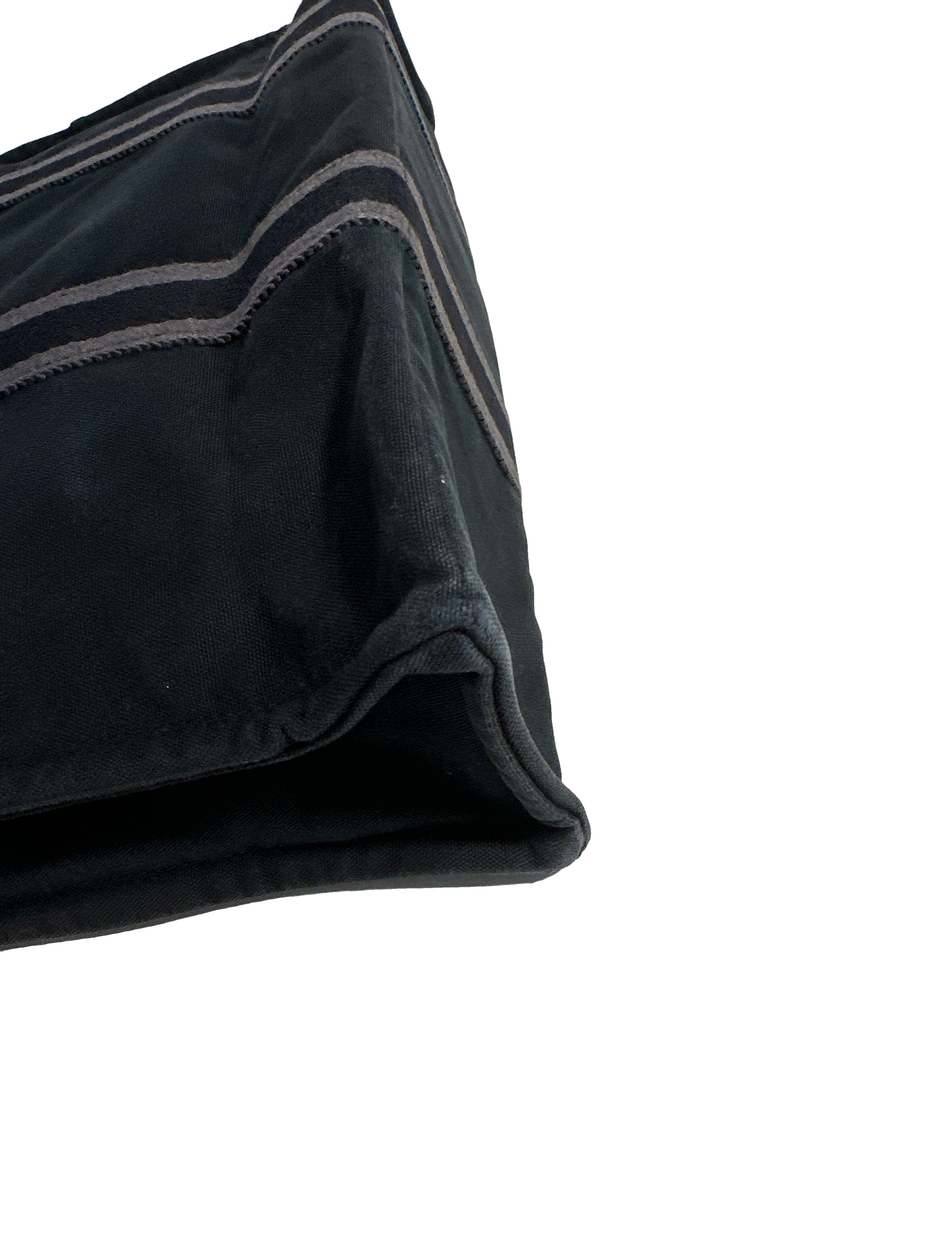 HERMES Canvas Black & Gray Tote