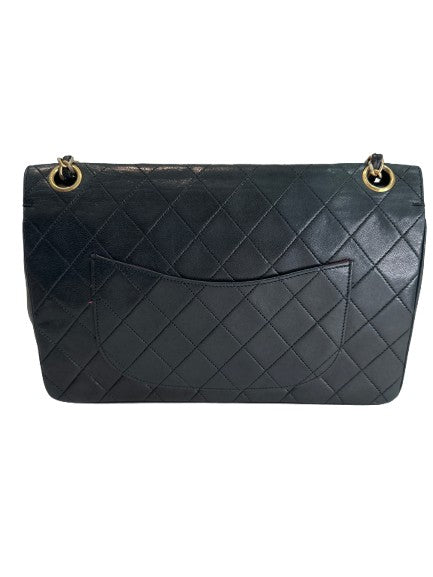 Vintage Chanel Classic Double Flap Bag Medium 1989-1991 with COA